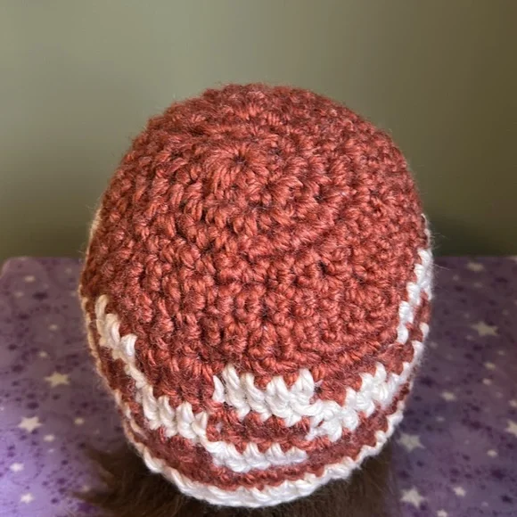 Crochet knit medium checkered beanie soft acrylic yarn new extremely warm - Picture 6 of 6